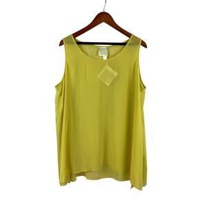 Women's Wynne Layer *NWT* Yellow Green Tank Top - Size 1X